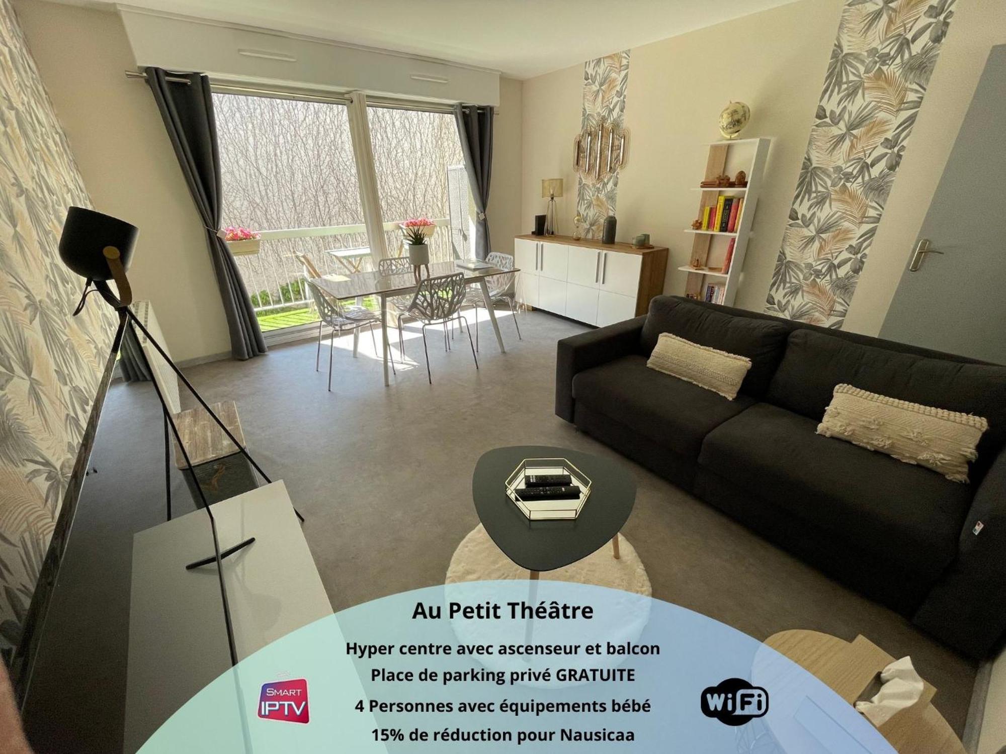 Au Petit Theatre, Appartement Cosy En Hyper Centre Boulogne-sur-Mer Kültér fotó